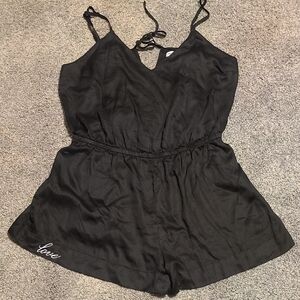 Black Women's Sleep Romper